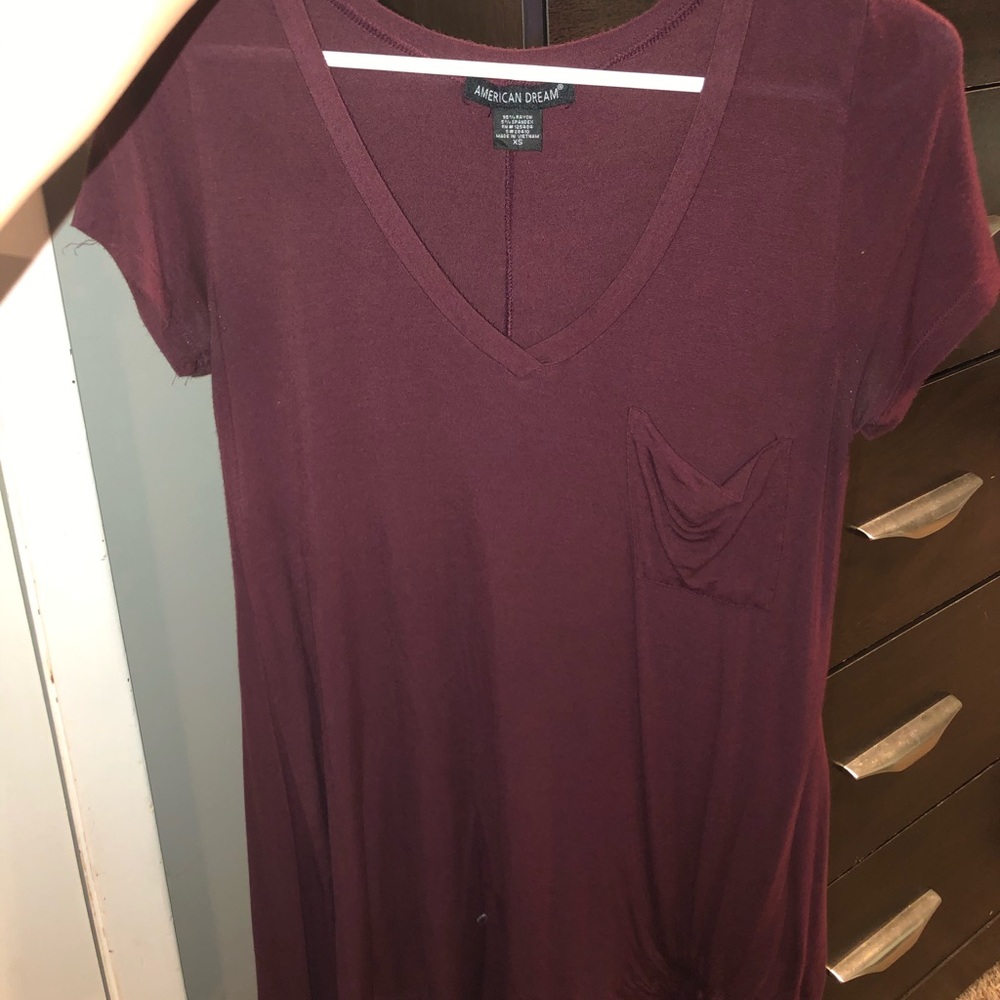 Maroon shirt